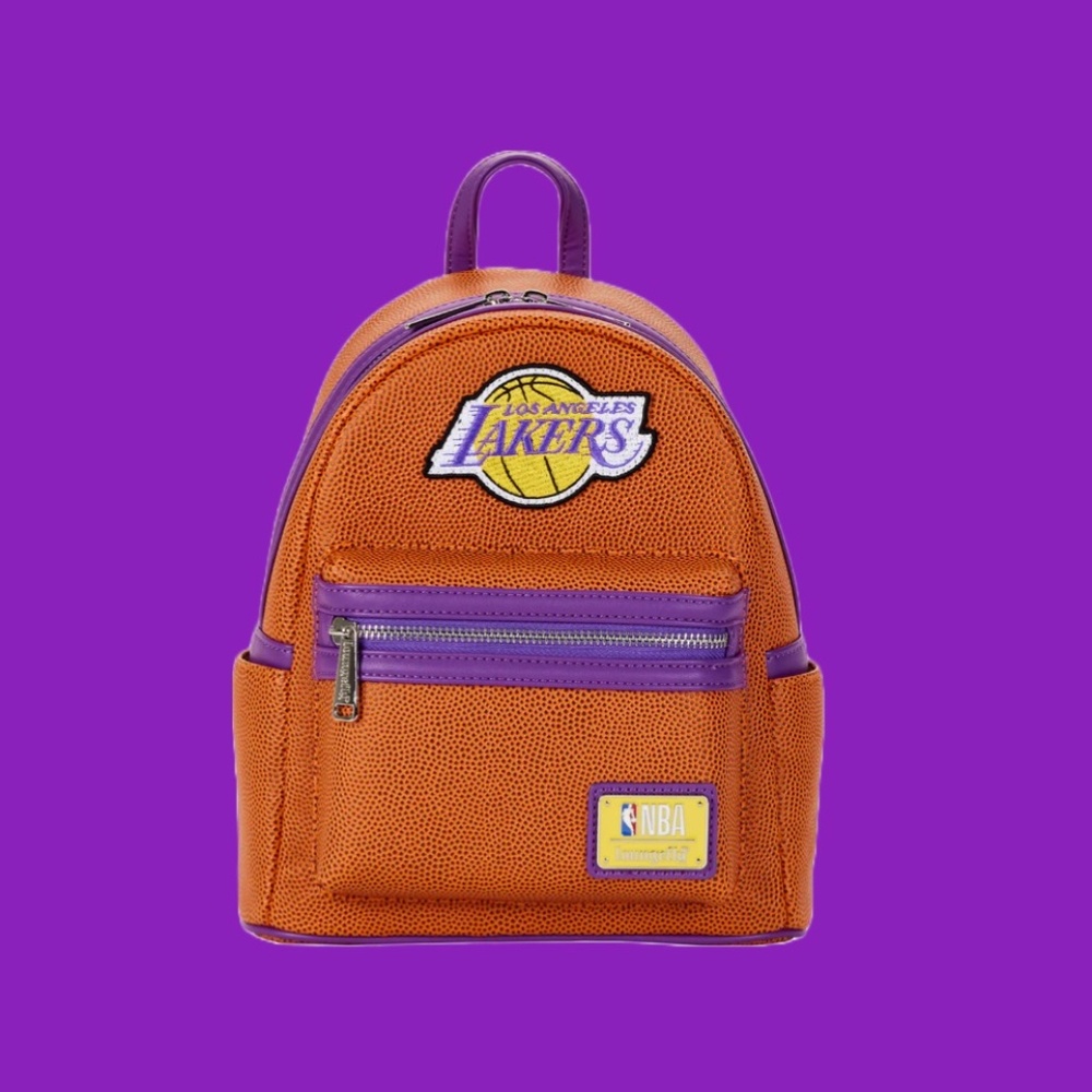 Loungefly NBA Los Angeles‎ Lakers Basketball Logo Mini Backpack